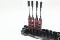 Preview: KAEMTECH Premium Steckschlüssel-Set 4mm/5,5mm/7mm/8mm, rot/schwarz