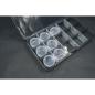 Preview: Koswork Clear Round Container (w/lid, ID 25mm, H12mm) (10pcs)