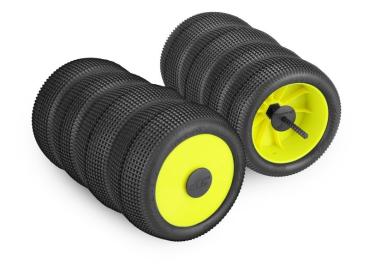 JConcepts Reifenhalter blau für 4 Stk 1/10 Offroad Reifen (4)