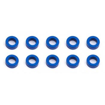 Team Associated Ballstud Washers, 5.5x2.0 mm, blue aluminum