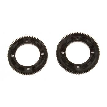 Team Associated RC10B74 Center Diff Spur Gears, 72T/48P, 78T/48P