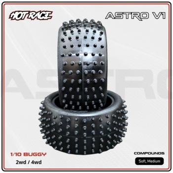 Astro V1 Reifen medium (2) EM-Reifen'26 HOTRACE 1/10 Buggy 4WD/2WD hinten