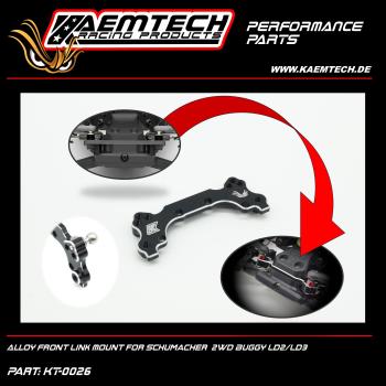 KAEMTECH Aluminium Front Link Mount für Schumacher LD2/LD3