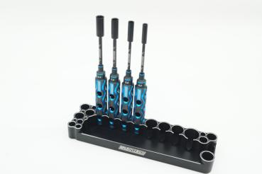 KAEMTECH Premium Steckschlüssel-Set 4mm/5,5mm/7mm/8mm, blau/schwarz