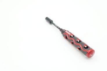 KAEMTECH Premium Steckschlüssel-Set 4mm/5,5mm/7mm/8mm, rot/schwarz