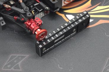 KAEMTECH Camber Gauge Alu black/red anodized - Kopie