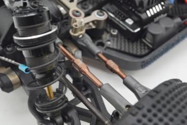 KAEMTECH Titan Spurstangen Set für Schumacher CAT PB Farbe: Bronze