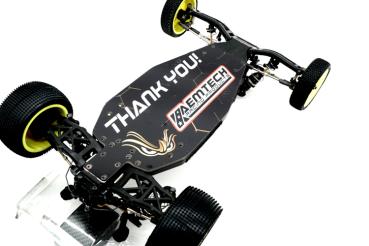 KAEMTECH Chassis Schutzfolie für Schumacher Cougar LD3 "Thank you!"