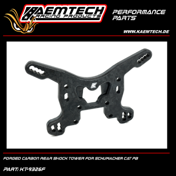KAEMTECH optional forged Carbon rear shock tower for the Schumacher CAT PB