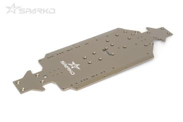 Sparko F8E 7075 Aluminium Chassisplatte (hart eloxiert)
