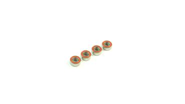 SWORKz Ball Bearing 5x10x4mm RED Rubber (4pcs)