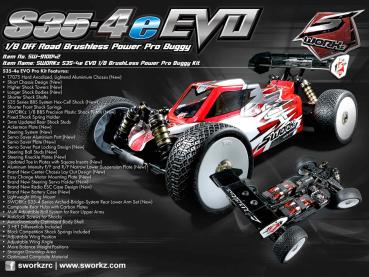 SWORKz S35-4E EVO 1/8 Pro Brushless Buggy Kit