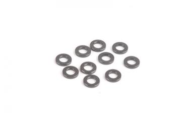 M3 Black Alloy Washers 1.00mm (pk10)