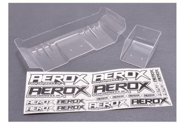 AEROX 1/10 Wide Rear Wing - 1mm Clear (2 part)