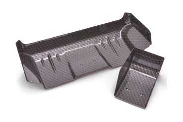 AEROX 1/10 Wide Rear Wing - 1mm C/F Style (2 part)