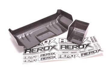 AEROX 1/10 Wide Rear Wing - 1mm C/F Style (2 part)