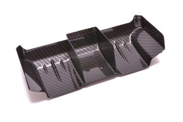 AEROX 1/10 Wide Rear Wing - 1mm C/F Style (2 part)
