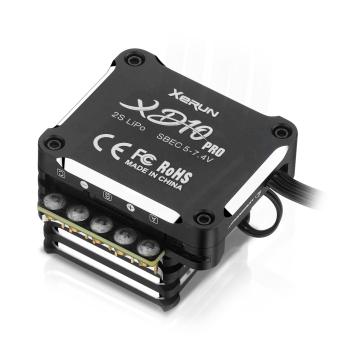 Hobbywing Xerun XD10 Pro Schwarz Drift Brushless Regler 100A, 2s LiPo
