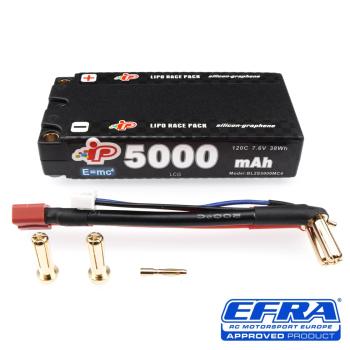 Intellect MC4 5000mAh 120C 7.6V (5mm,173g) LCG Graphene Shorty Pack LiHV