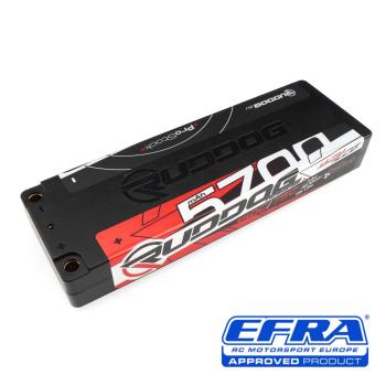 RUDDOG Racing ProStock 5700mAh 150C/75C 7.4V Ultra-LCG Stick Pack LiPo Battery (5mm,234g)