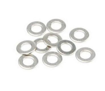Shock Piston Washer: Chrome 2.5mm ID (10pcs)