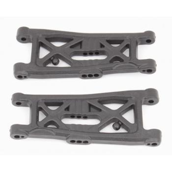 Team Associated RC10B6.3 FT Front Suspension Arms, gull wing, carbon fiber