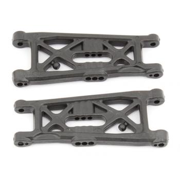 Team Associated RC10B6.3 FT Front Suspension Arms, flat, carbon fiber