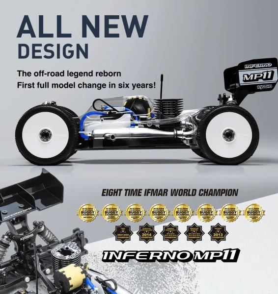 Kyosho Inferno MP11 1:8 4WD RC Nitro Buggy Kit