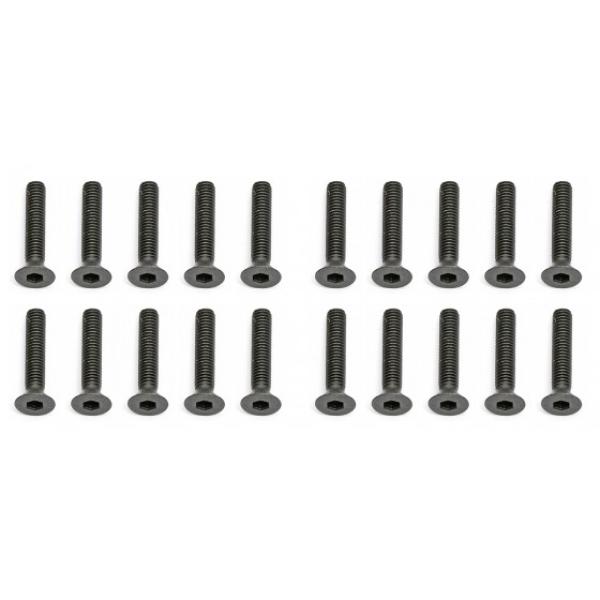 Team Associated Screws, 3x16 mm FHCS