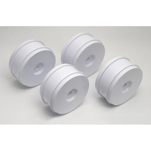 Team Associated RC8 Wheels, white, 83 mm