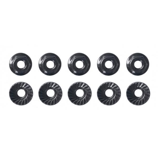 Team Associated M4 Low Profile Serrated Steel Wheel Nuts