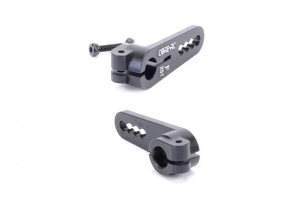 CoreRC Aluminium Offset Servo Horn 25Z Futaba/Thundertiger -schwarz-