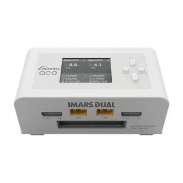 GensAce Imars Dual Channel AC200W/DC300W Smart Balance RC Charger - Europe White