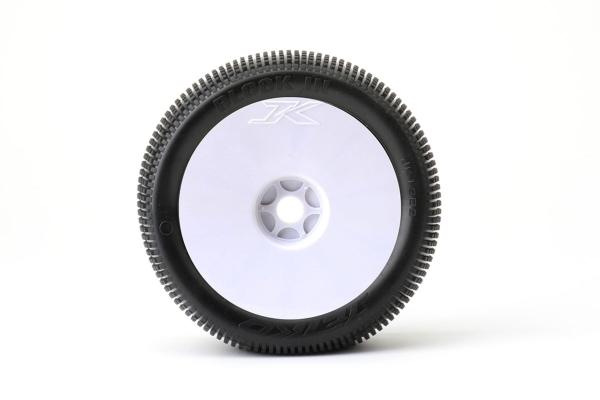 Jetko Block In Soft verklebt auf Felge weiß Truggy 1:8 (2)