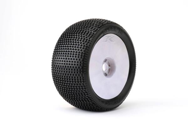 Jetko Block In Soft verklebt auf Felge weiß Truggy 1:8 (2)