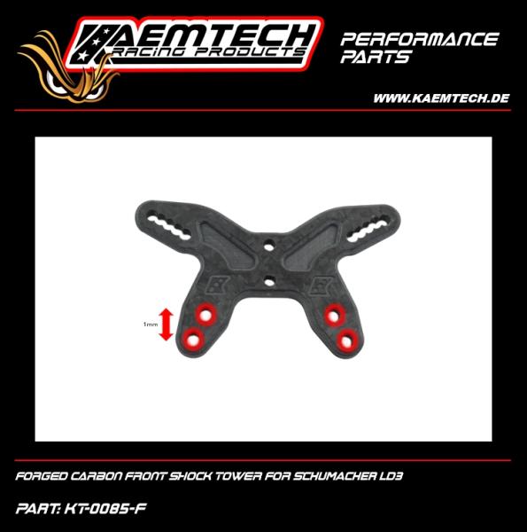 KAEMTECH forged Carbon Dämpferbrücke vorne für Schumacher LD3