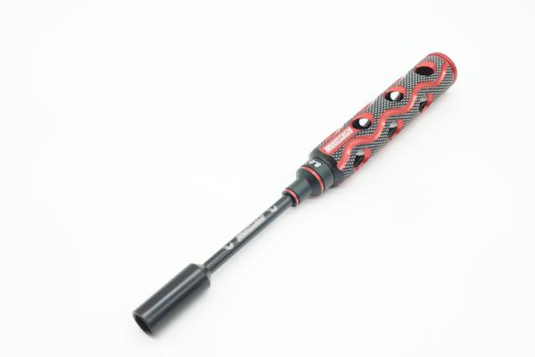 KAEMTECH Premium Steckschlüssel-Set 4mm/5,5mm/7mm/8mm, rot/schwarz