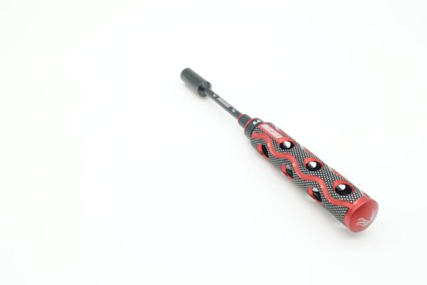 KAEMTECH Premium Steckschlüssel-Set 4mm/5,5mm/7mm/8mm, rot/schwarz