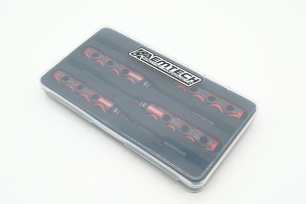 KAEMTECH Premium Steckschlüssel-Set 4mm/5,5mm/7mm/8mm, rot/schwarz