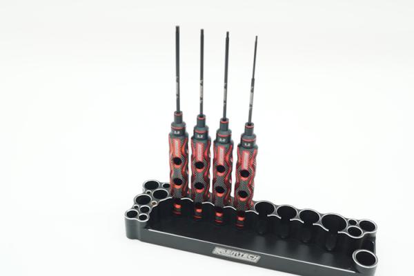 KAEMTECH Premium Innensechskant-Set 1,5mm/2,0mm/2,5mm/3,0mm, rot/schwarz