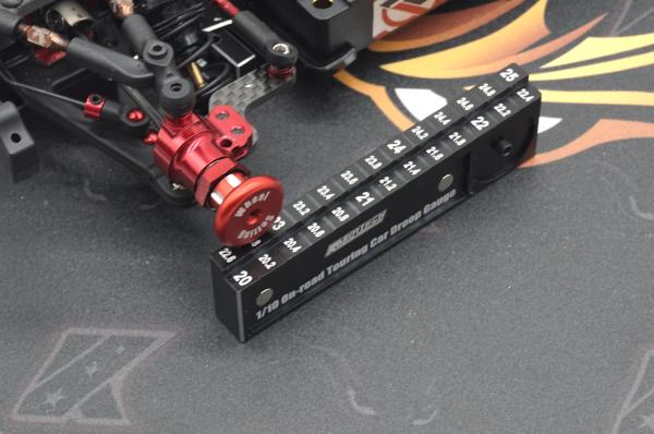 KAEMTECH Camber Gauge Alu black/red anodized - Kopie