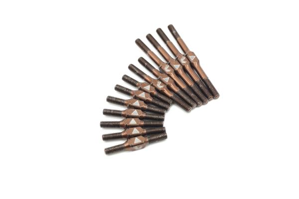 KAEMTECH Titan Spurstangen Set für Schumacher FT9 Farbe: Bronze