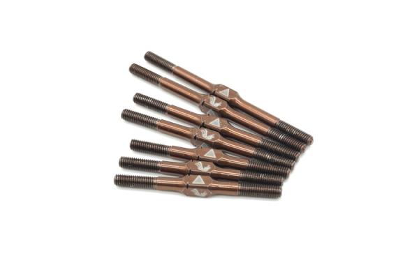 KAEMTECH Titan Spurstangen Set für Yokomo MO1.0/2.0/3.0 Farbe: Bronze