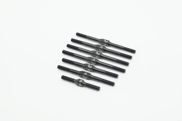 KAEMTECH Titan Spurstangen Set für Schumacher CAT PB Farbe: schwarz