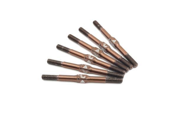 KAEMTECH Titan Spurstangen Set für Team Associated RC10 B84 Farbe: Bronze