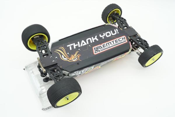 KAEMTECH Chassis Skin for Schumacher CAT PB "Thank you!"