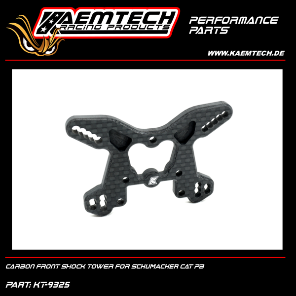 KAEMTECH optional Carbon front shock tower for the Schumacher CAT PB