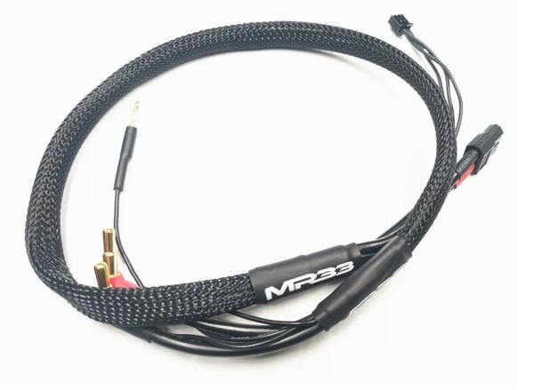 MR33 2S XT60 Ladekabel 600mm (4/5mm Dual Plug - XH) - Schwarz