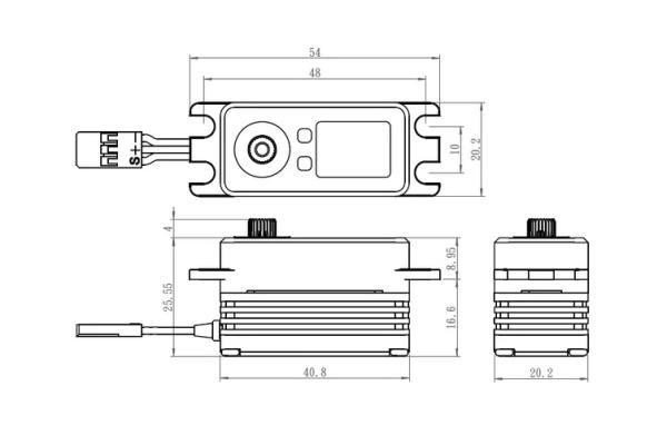 Savöx SB-2262SG Monster HV (0.065s/32kg/8.4V) Brushless Servo