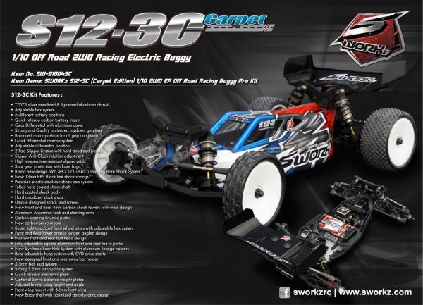 SWORKz S12-3C 1/10 2WD Pro Carpet Kit